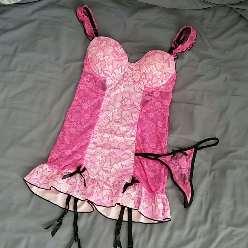 Pink Lingerie Sz Small